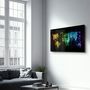 Autres décorations murales - Colorful World Map | Glass Wall Art - ARTDESIGNA