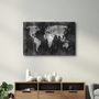 Autres décorations murales - Wold Map | Glass Wall Art - ARTDESIGNA