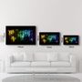 Autres décorations murales - Colorful World Map | Glass Wall Art - ARTDESIGNA