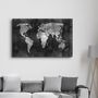 Autres décorations murales - Wold Map | Glass Wall Art - ARTDESIGNA