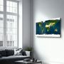 Other wall decoration - Satellite World Map | Glass Wall Art - ARTDESIGNA