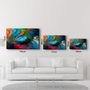 Autres décorations murales - Colorful Plumes | Glass Wall Art - ARTDESIGNA