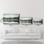 Other wall decoration - Foggy Lake | Glass Wall Art - ARTDESIGNA