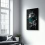 Autres décorations murales - Abstract Green Poseidon | Glass Wall Art - ARTDESIGNA