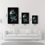 Autres décorations murales - Abstract Green Poseidon | Glass Wall Art - ARTDESIGNA