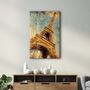 Other wall decoration - Silhouette Of Eiffel | Glass Wall Art - ARTDESIGNA