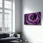 Autres décorations murales - Purple Rose V2 | Glass Wall Art - ARTDESIGNA