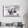 Autres décorations murales - White Boats | Glass Wall Art - ARTDESIGNA