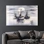 Autres décorations murales - White Boats | Glass Wall Art - ARTDESIGNA