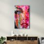 Other wall decoration - Colorful Woman Face | Glass Wall Art - ARTDESIGNA