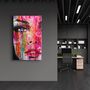 Other wall decoration - Colorful Woman Face | Glass Wall Art - ARTDESIGNA