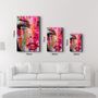 Other wall decoration - Colorful Woman Face | Glass Wall Art - ARTDESIGNA
