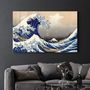 Other wall decoration - The Great Wave off Kanagawa (1829) by Hokusai | Glass Wall Art - ARTDESIGNA