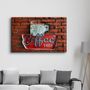 Autres décorations murales - Antique Cafe | Glass Wall Art - ARTDESIGNA