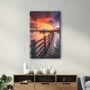 Other wall decoration - Black Pier | Glass Wall Art - ARTDESIGNA