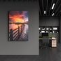 Other wall decoration - Black Pier | Glass Wall Art - ARTDESIGNA