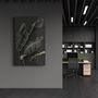 Autres décorations murales - Black and Gold Feather | Glass Wall Art - ARTDESIGNA