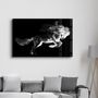 Autres décorations murales - Running Horse Silhouette V2 | Glass Wall Art - ARTDESIGNA
