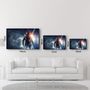 Other wall decoration - The Cool Astronaut In Space | Glass Wall Art - ARTDESIGNA
