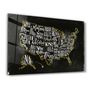 Other wall decoration - The US Map | Glass Wall Art - ARTDESIGNA