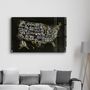 Other wall decoration - The US Map | Glass Wall Art - ARTDESIGNA