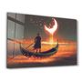 Autres décorations murales - Rowing The Boat Into A Fantasy World | Glass Wall Art - ARTDESIGNA