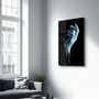 Autres décorations murales - Blue Hand | Glass Wall Art - ARTDESIGNA