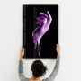 Autres décorations murales - Pink Hand | Glass Wall Art - ARTDESIGNA