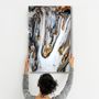 Autres décorations murales - Melting Gold | Glass Wall Art - ARTDESIGNA