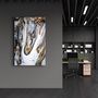 Autres décorations murales - Melting Gold | Glass Wall Art - ARTDESIGNA