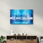 Other wall decoration - The Fuzzy Cityscape Of New York | Glass Wall Art - ARTDESIGNA