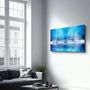 Other wall decoration - The Fuzzy Cityscape Of New York | Glass Wall Art - ARTDESIGNA