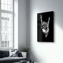 Autres décorations murales - Forever Rock N Roll | Glass Wall Art - ARTDESIGNA