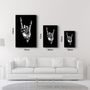 Autres décorations murales - Forever Rock N Roll | Glass Wall Art - ARTDESIGNA