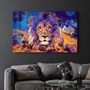 Autres décorations murales - The Lion In Colors | Glass Wall Art - ARTDESIGNA