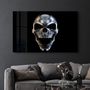 Autres décorations murales - Silver Skull | Glass Wall Art - ARTDESIGNA