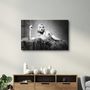 Other wall decoration - The Woman In Black And White | Glass Wall Art - ARTDESIGNA