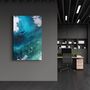 Autres décorations murales - Bird's Eye In Blue | Glass Wall Art - ARTDESIGNA