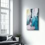 Autres décorations murales - Bird's Eye In Blue V2 | Glass Wall Art - ARTDESIGNA