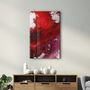 Autres décorations murales - Bird's Eye In Red | Glass Wall Art - ARTDESIGNA