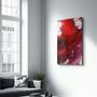 Autres décorations murales - Bird's Eye In Red | Glass Wall Art - ARTDESIGNA