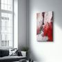 Other wall decoration - Bird's Eye In Red V2 | Glass Wall Art - ARTDESIGNA