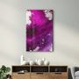 Autres décorations murales - Bird's Eye In Purple V3 | Glass Wall Art - ARTDESIGNA
