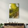 Autres décorations murales - Bird's Eye In Yellow V3 | Glass Wall Art - ARTDESIGNA