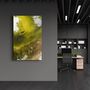 Autres décorations murales - Bird's Eye In Yellow V3 | Glass Wall Art - ARTDESIGNA