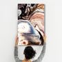 Other wall decoration - The Woman In Dark Blue | Glass Wall Art - ARTDESIGNA