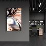 Other wall decoration - The Woman In Dark Blue | Glass Wall Art - ARTDESIGNA