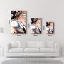 Other wall decoration - The Woman In Dark Blue | Glass Wall Art - ARTDESIGNA