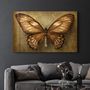 Autres décorations murales - Vintage Butterfly | Glass Wall Art - ARTDESIGNA