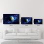 Autres décorations murales - Earth In Space | Glass Wall Art - ARTDESIGNA